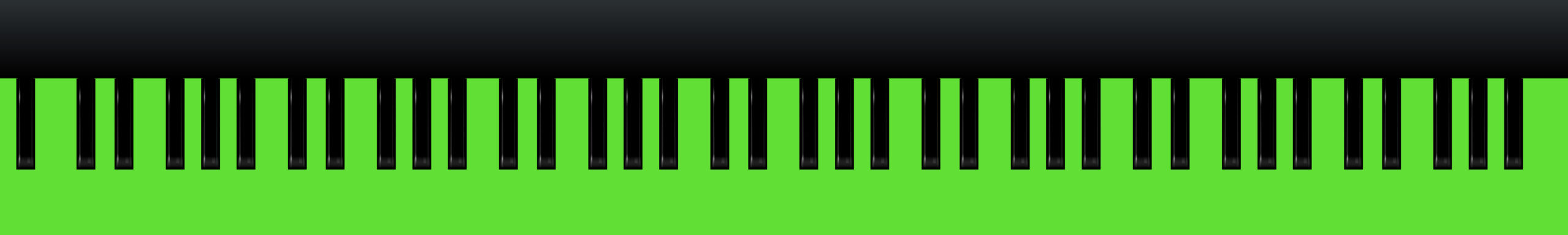 Piano toetsen groen