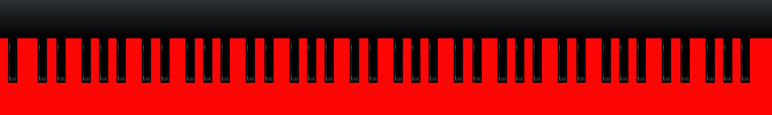 Piano toetsen rood